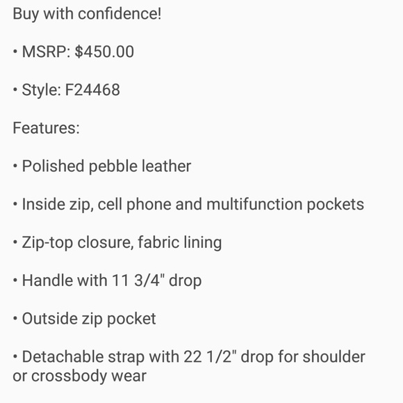 Coach Purse - Picture 4 of 4